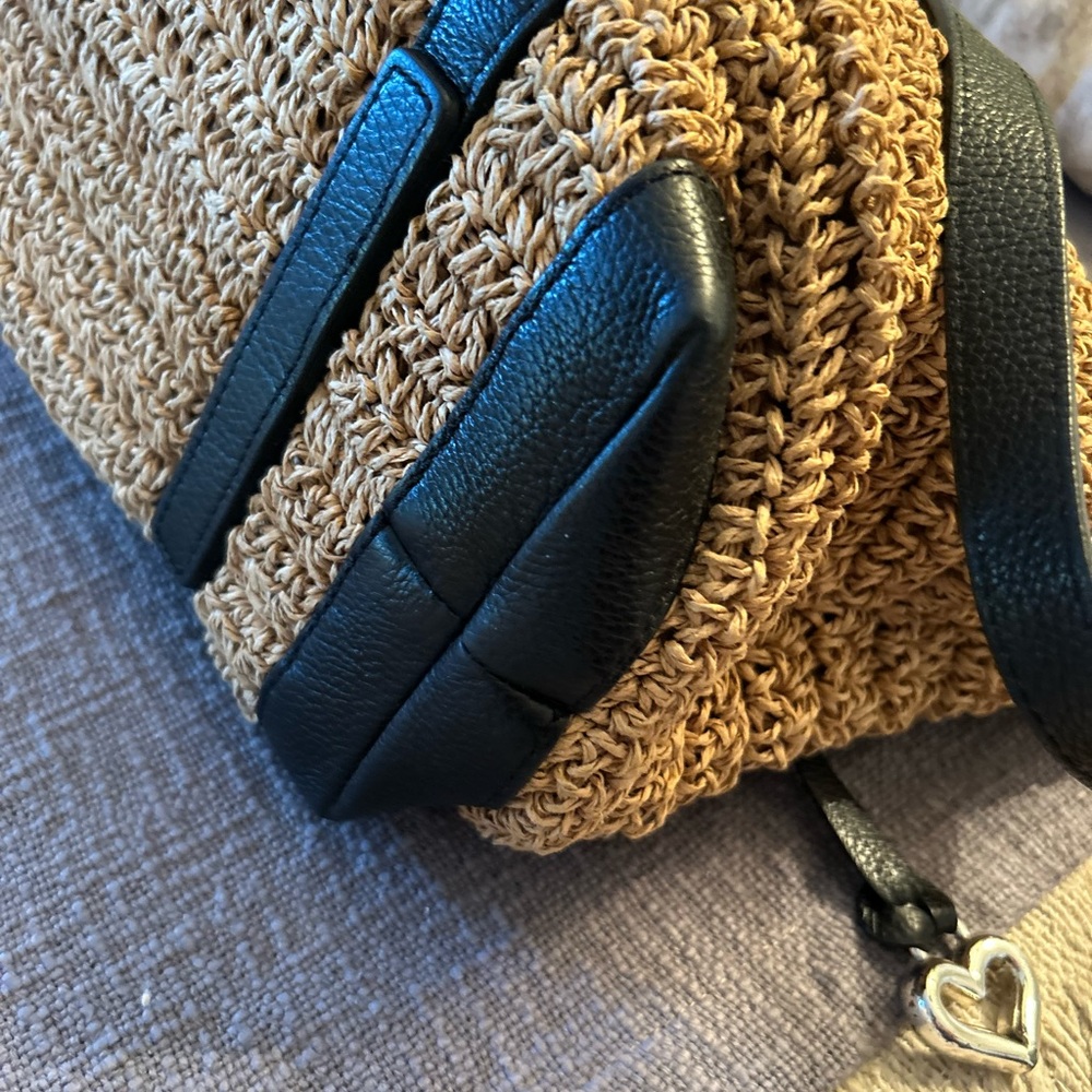 Brighton straw/leather handbag - Picture 8 of 13